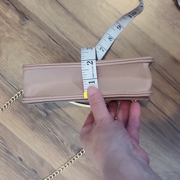 MADISON WEST Mauve/Tan Mini to Convertible Chain Crossbody Bag - Picture 15 of 15